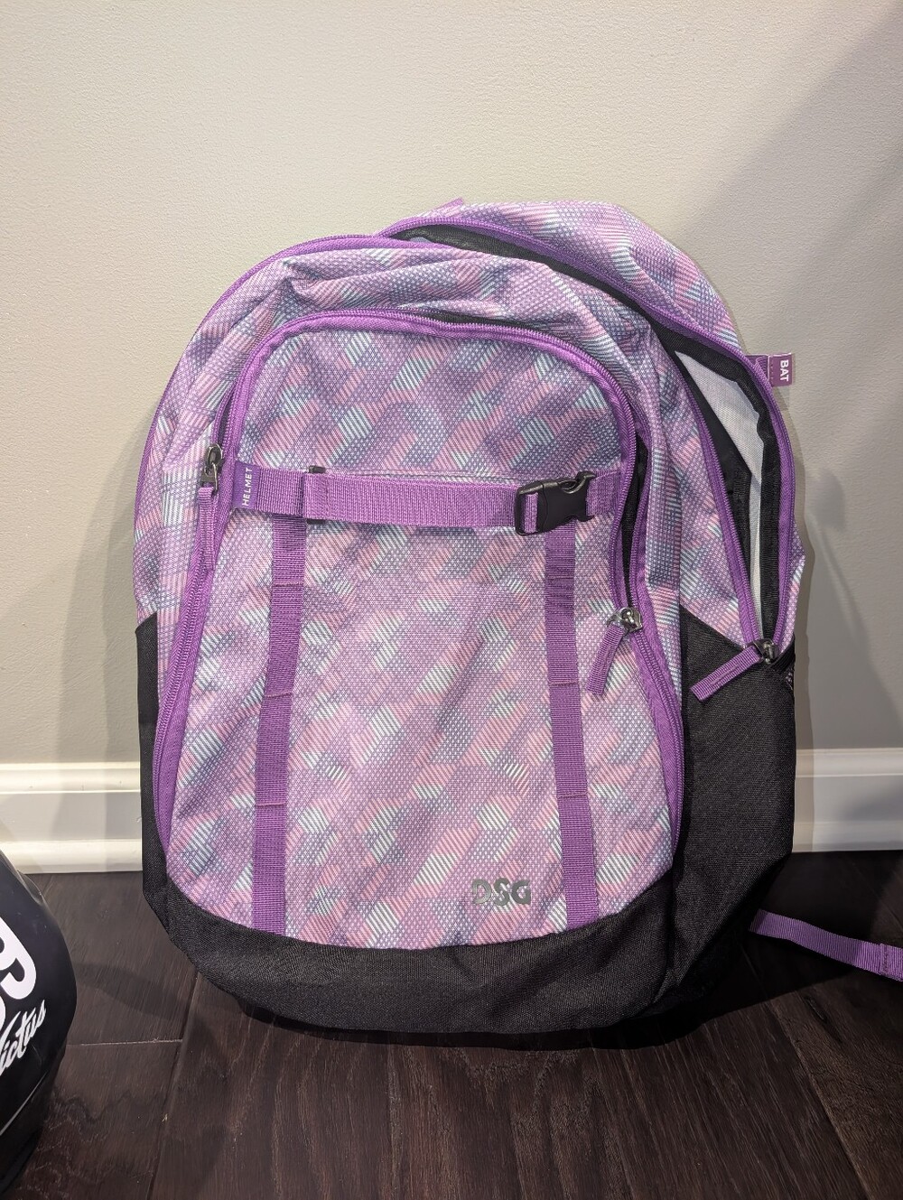 DSG Purple Patterned BAT BAG -
